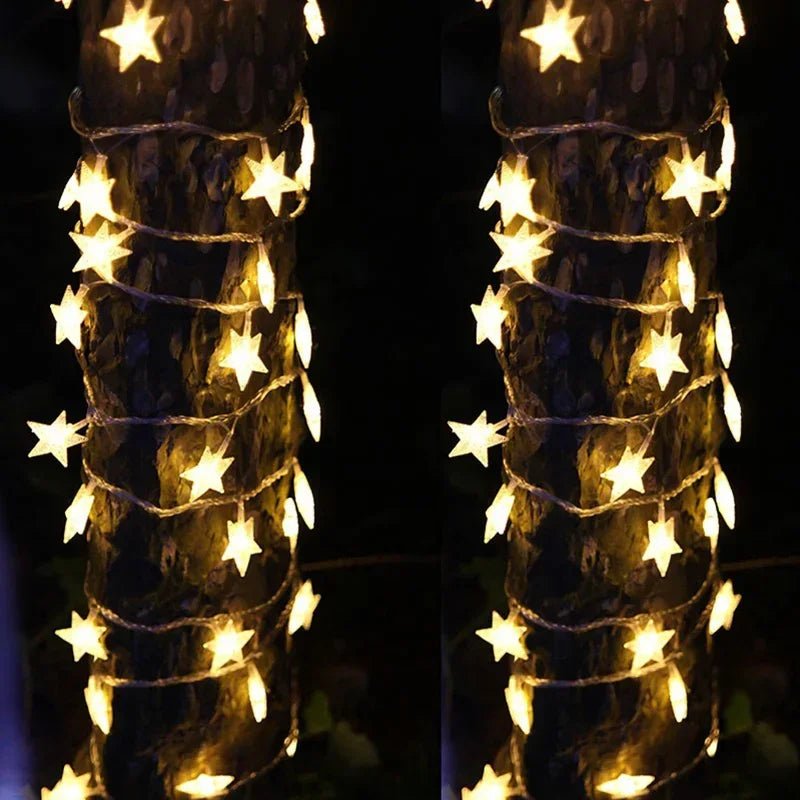 1.5M/3M/6M/10M Star String Lights Fairy Lights for Bedroom String Battery Powered Adapter Christmas Lights Wedding Party