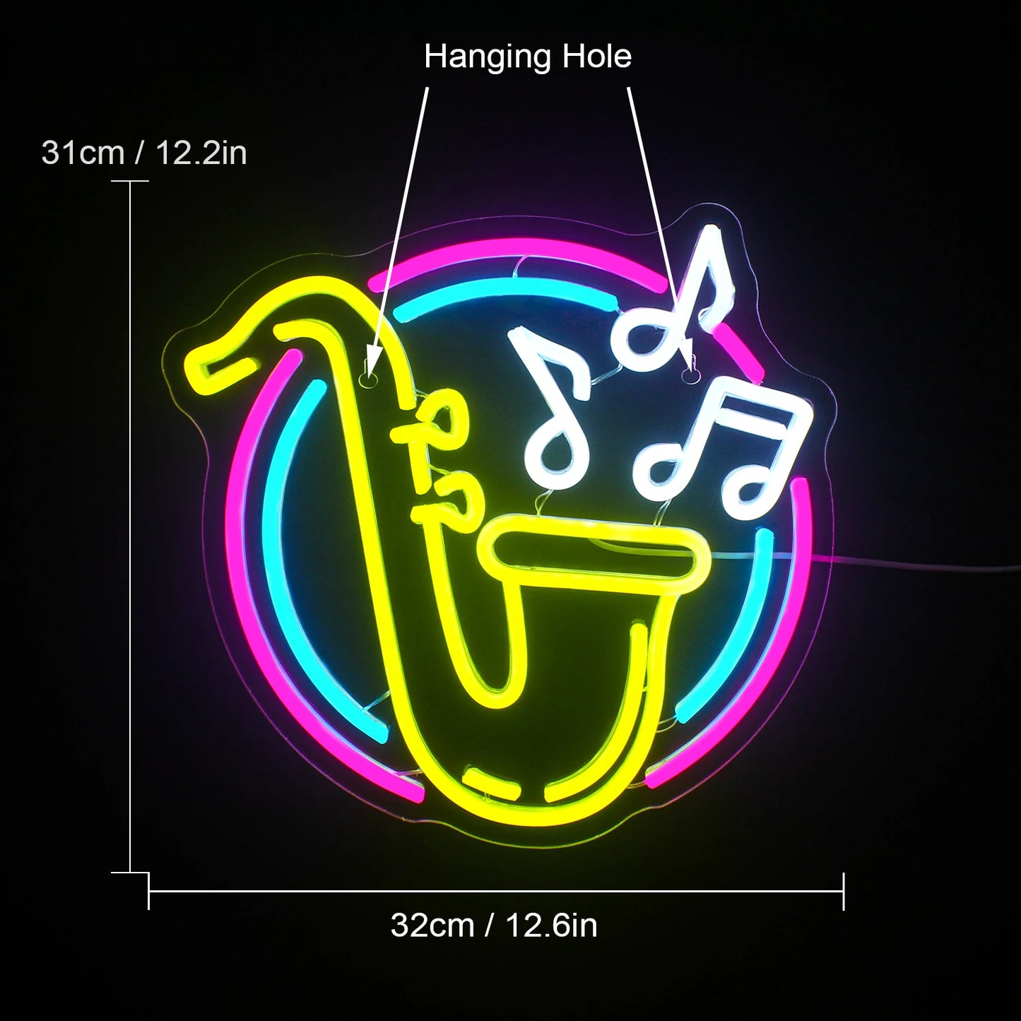 Rock Roll Neon Signs Guitar Music Led Neon Light Art Wall Decor for Game Room Music Party Rock Studio Bar Disco Party Neon