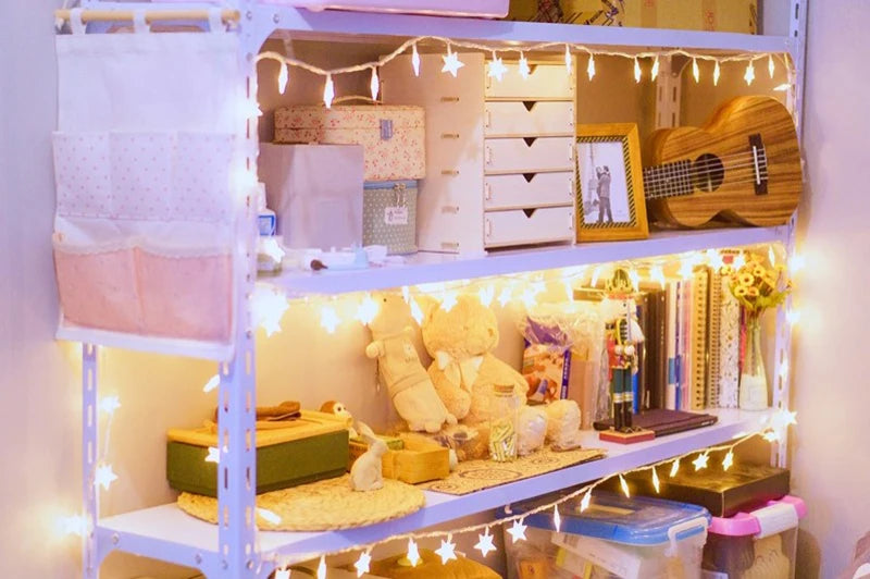 1.5M/3M/6M/10M Star String Lights Fairy Lights for Bedroom String Battery Powered Adapter Christmas Lights Wedding Party